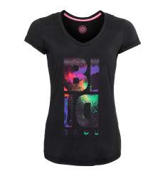 W354073202-BKN BIDI BADU ISELA LIFESTYLE TEE black, neon