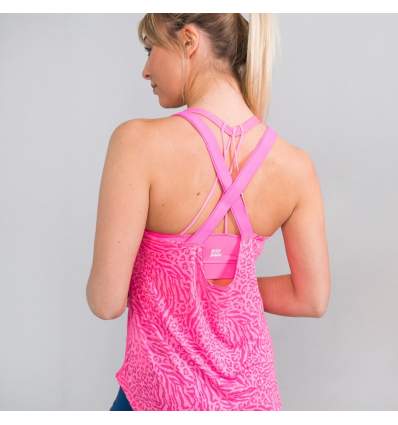 W334070203-PK BIDI BADU Maila Burnout Tech Tank - pink 