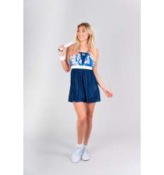 W214074212-DBLNRD BIDI BADU Kaja Tech Dress (2 In 1) - dark blue/neon red 2