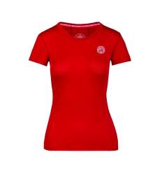 W354012223-RD BIDI BADU Eve Tech Roundneck Tee - dark red