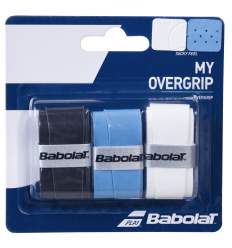 Overgrip Babolat My Overgrip x3 - Negru/Albastru/Alb 2