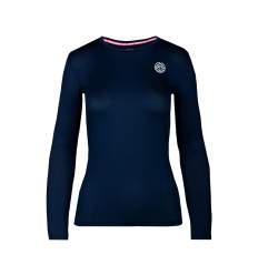 W224014223-DBL BIDI BADU Pia Tech Roundneck Longsleeve - darkblue 
