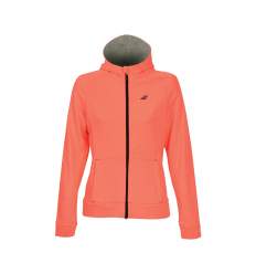 3WS18041 Babolat Core Hood Sweat Women Fluo Strike Heather