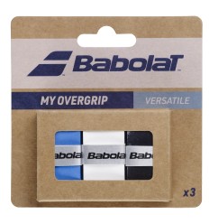 Overgrip Babolat My Overgrip x3 - Negru/Albastru/Alb
