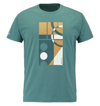 Tricou Babolat Exercise Message Barbat - Verde