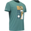 Tricou Babolat Exercise Message Barbat - Verde