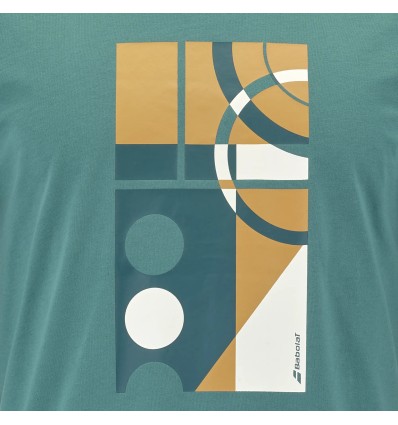 Tricou Babolat Exercise Message Barbat - Verde