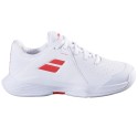 Pantofi Babolat Propulse 3 AC JR Fata - Alb / Coral