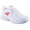 Pantofi Babolat Propulse 3 AC JR Fata - Alb / Coral